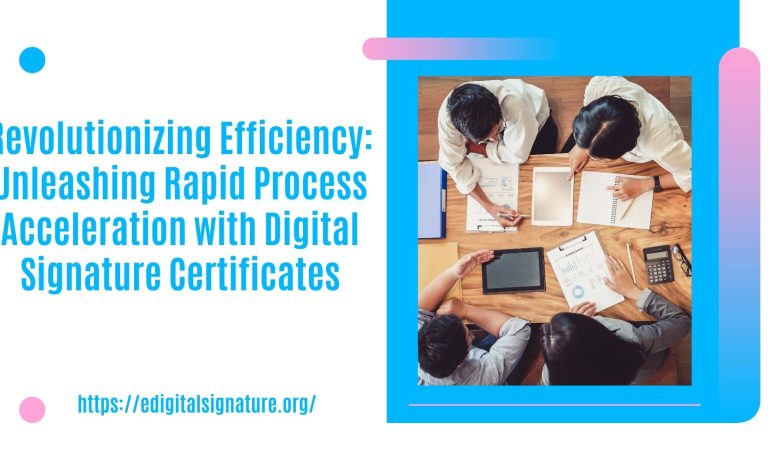 Revolutionizing Efficiency: Unleashing Rapid Process Acceleration with Digital Signature Certificates