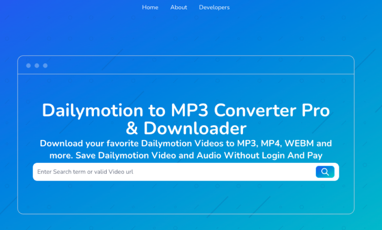Extracting Audio From Dailymotion Videos to MP3