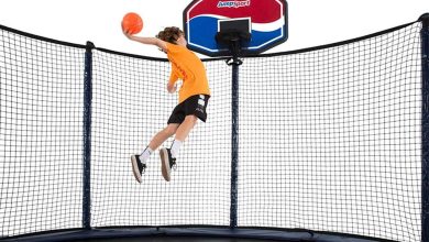 Trampoline Basketball Hoops