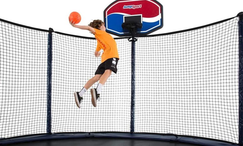 Trampoline Basketball Hoops